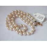 Single row of pearls