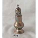Georgian baluster shaped caster, 5” high Lon 1763 by SW 91g.