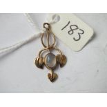 Small 9ct moonstone pendant