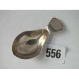 Georgian bright cut caddy scoop, 2.5” long Lon 1793 by SH