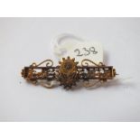 9ct floral brooch 2.6g