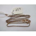 Small 9ct fine link chain 1.9g