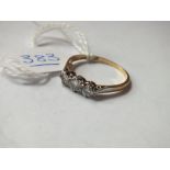 18ct gold and platinum ring size Q