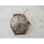 Gents 9ct. Omega wrist watch with seconds dial