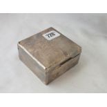 Cigarette box, 3.5” square Lon 1938