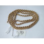 9ct 24" rope twist neck chain 5.7g