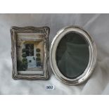 Oval photo frame, 7” high Chester by JRG, also another