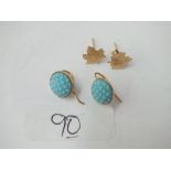 Two more pairs 9ct earrings