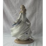 Girl with flowing dress – 10” high