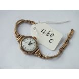 Ladies 9ct wrist watch by Reid