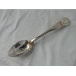 Pair of Scottish table spoons – single struck – Edinburgh 1859 135gms