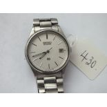 Gents Seiko quartz wrist watch – (A/F)