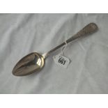 Bright cut Jersey spoon with hallmark for London – 1855 – by JLG