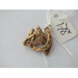 9ct Horse head charm/pendant 1.9g