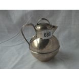 Chester silver Jersey style jug and cover – 1899 – 4.5” high – 100gms