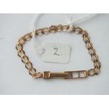 9ct flat link bracelet – 3.9gms