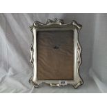 Large oblong photo frame with scrolled decorated border – 11” high Chester 1908 by J&R