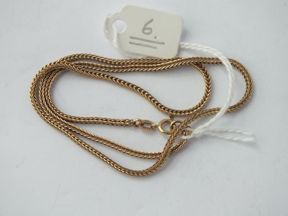 9ct fancy link neck chain – 16” long – 5.9gms