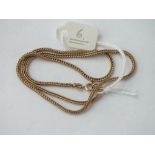 9ct fancy link neck chain – 16” long – 5.9gms