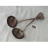 Pair of Georgian Exeter sauce ladles – 1824 by WW