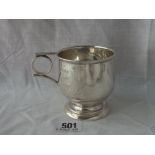 Chester silver christening cup on rim foot – 90gms