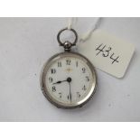 Silver ladies fob watch