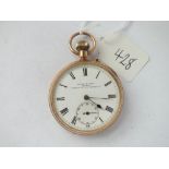 Gents 9ct pocket watch by Kendal & Dent with seconds dial