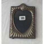 Photo frame with heart shaped aperture – 7.5” high – by JB LTD