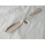 Victorian butter knife with beaded edge – 1869 by GA