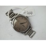 Gents OMEGA 1950’s stainless steel wrist watch with seconds dial