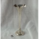 Spill vase with trumpet shaped stem – B’ham 1904 by M&B