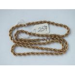 9ct rope twist neck chain 7.4g