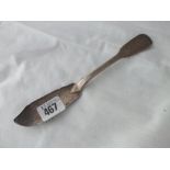 William IV fiddle pattern butter knife 1835 by W.E