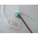 Turquoise top stick pin