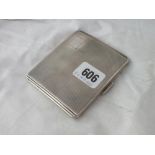 Cigarette case with engine turn decoration – B’ham 1942, 132g