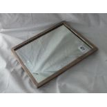 Plain oblong photo frame now an easel shaped mirror 10” high B’ham 1922 by S&M