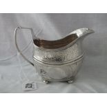 George III cream jug on ball feet 1810 142g