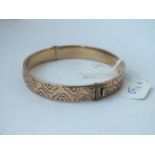 Rolled gold bangle