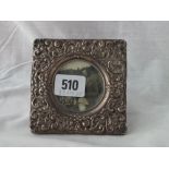 Photo frame with circular aperture 4” high – B’ham 1903