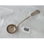 Scottish sauce ladle with shell terminal, Edenborough 1818 by Script JL