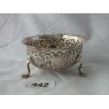 Chester sugar bowl with chaste body 3.5 dia. 1898 by M Bros 65g