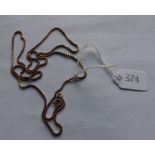 9ct box link neck chain, 24” long, 5.9g