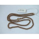 9ct curb link neck chain, 6.7g