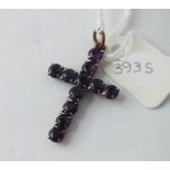 Amethyst mounted cross