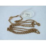 9ct belcher link chain, 7.5g