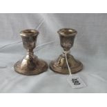 Pair of piano candle sticks 3” high