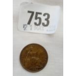 Georgian farthing 1822