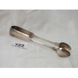 A pair of Exeter sugar tongs by E. S