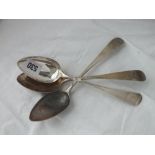 Set of three Georgian and Scottish table spoons – Edinburgh 1924 by W.P.C, 184g