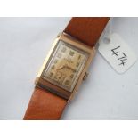 Record gents gold wrist watch